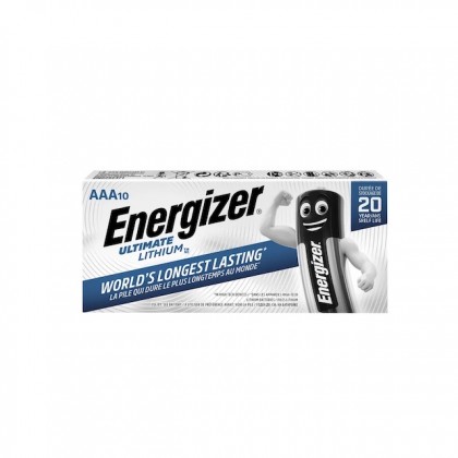 10 x Energizer L92 Ultimate Lithium AAA R03 litija baterijas 1.5V