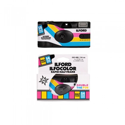 ILFORD ILFOCOLOR Single Use Camera Rapid half frame 54 exp